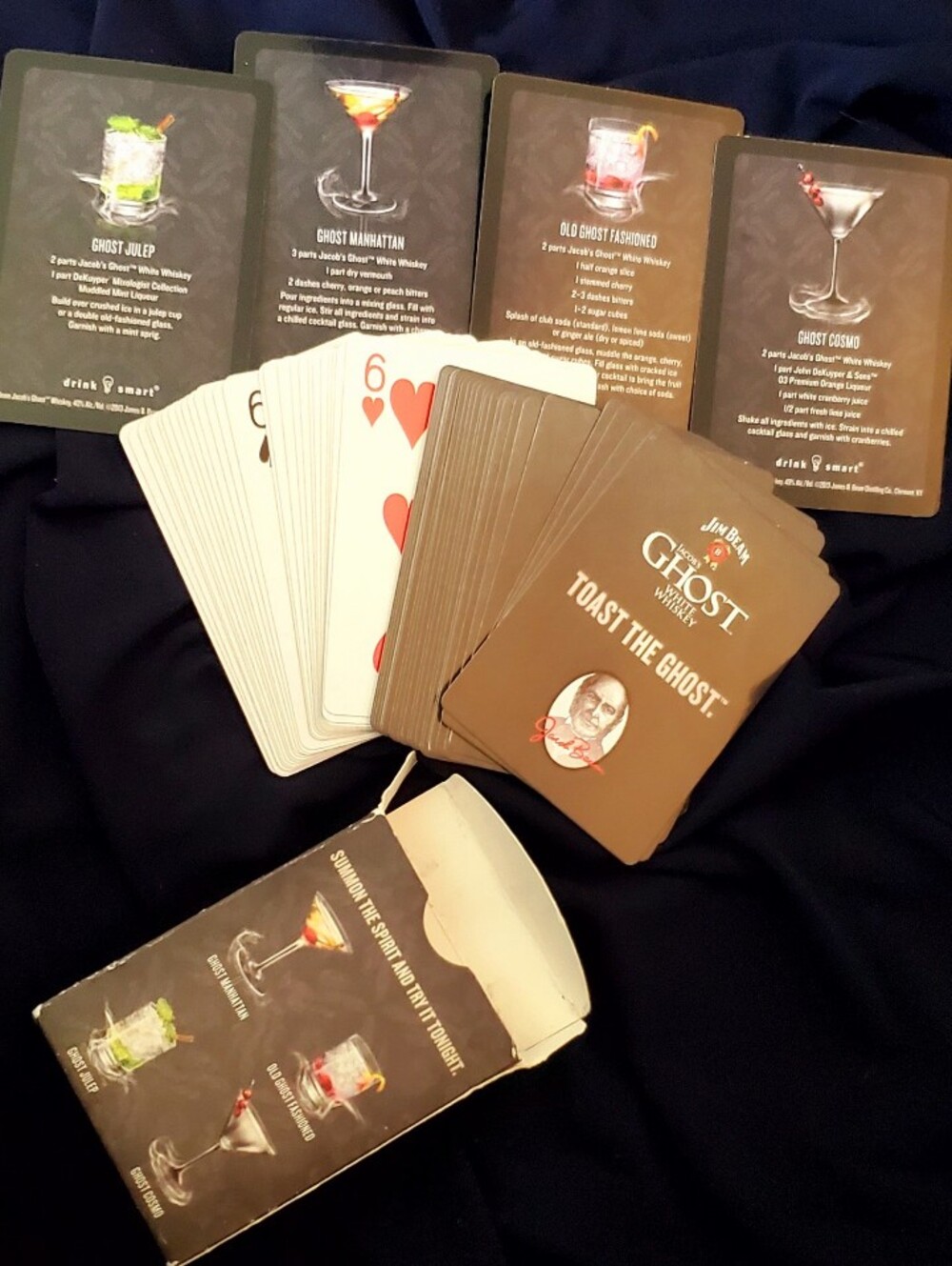 Jim Beam Toast The Ghost Cocktail Playing Cards